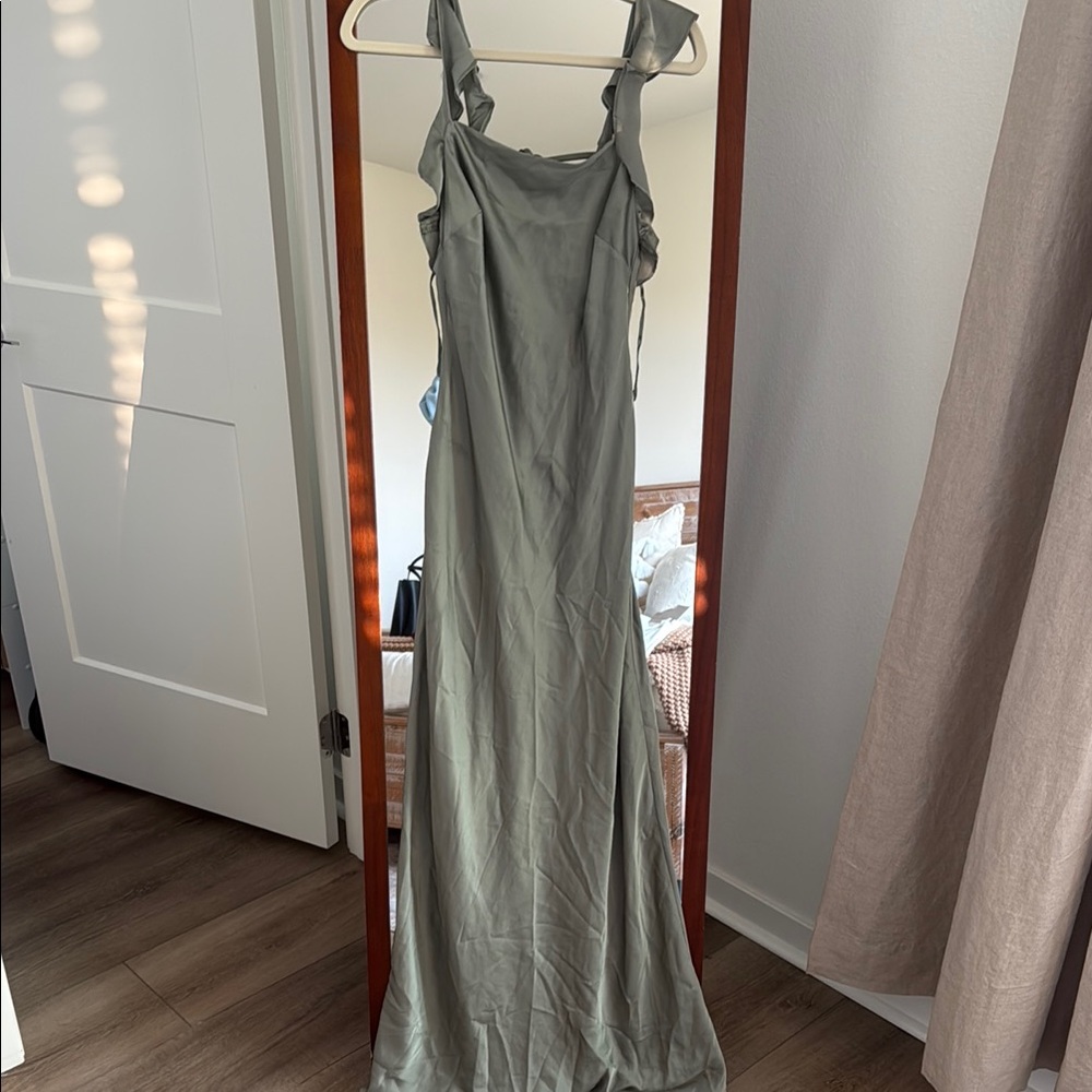 ASTR Sage Maxi Bridesmaids Dress